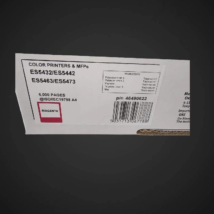 Polnjenje tonerja za OKI MFP ES5463 Black za 7000 strani, 46490624,46490623,46490622,46490621,ES5463,ES5473,ES5432,ES5442,toner,oki,mfp,multi,kopirnik,skener,pisarna,office,polnjenje,refill,